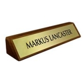 2 x 8 Wood Desk Block w/Plate