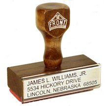 Rubber Stamp 4" x 2 1/4"